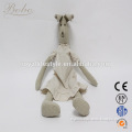High quality stuffed toy canvas beige rabbit doll for baby gift and decoration